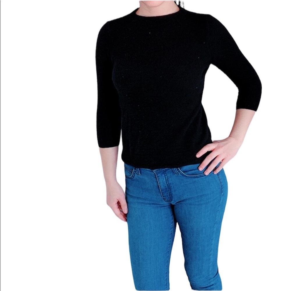 Talbots Cashmere Crop Sweater